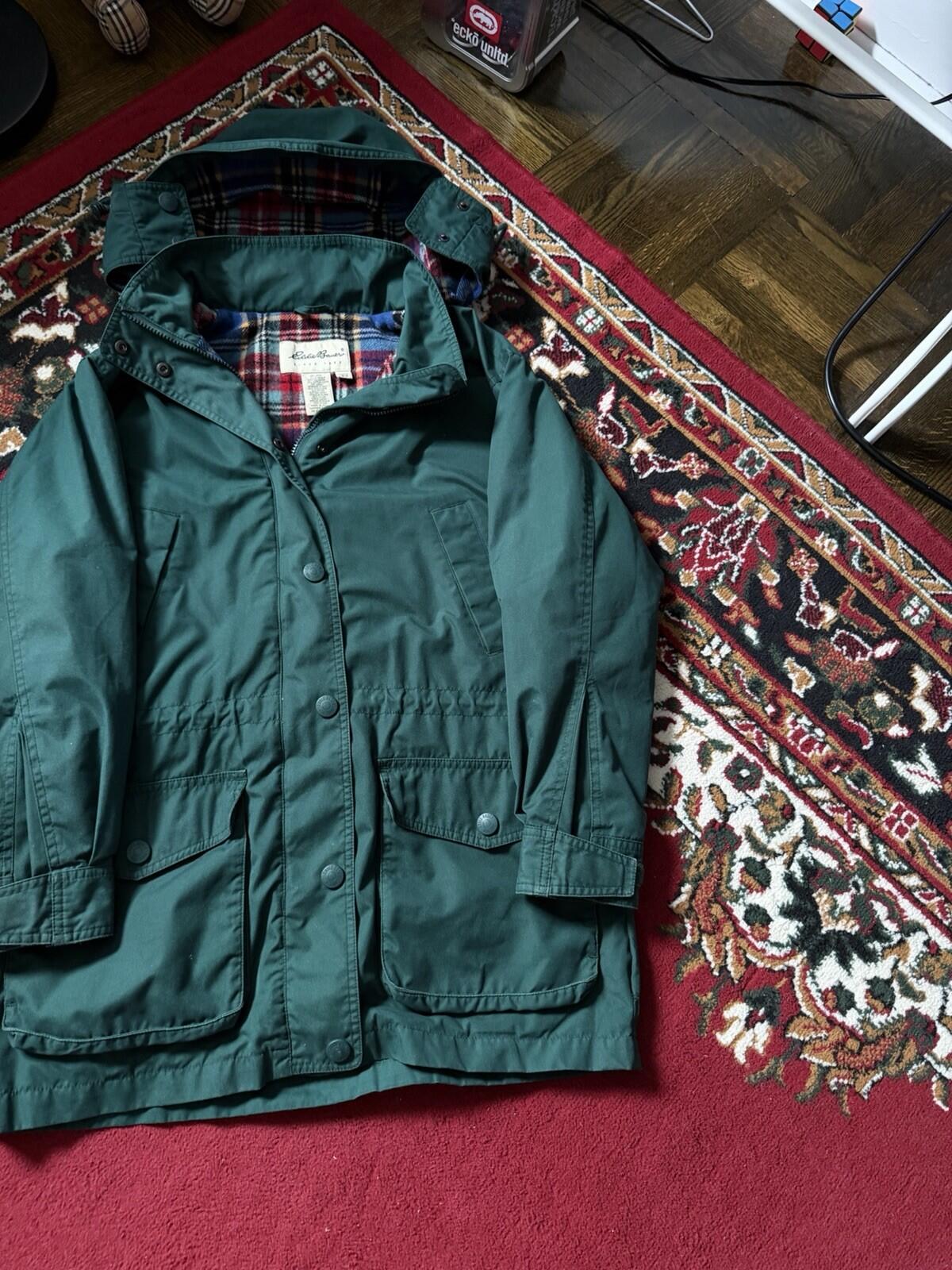 Eddie Bauer Jacket Mens Extra Large Wool Lined Mountain Parka Hooded Chore Work