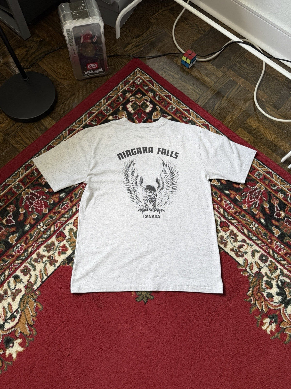 Vintage Harley Davidson Niagara Falls Canada Eagle Motorcycle Men's M Tee 90s