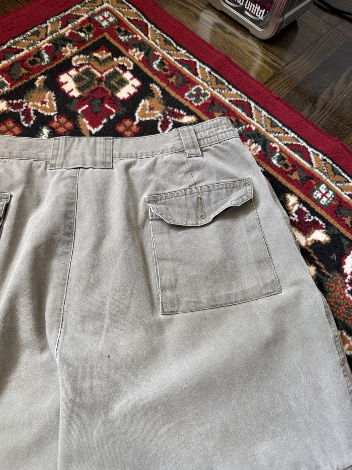 90s Eddie Bauer Vintage Convertible Zip Off Pants Men's 34/32 Hunting Hiking