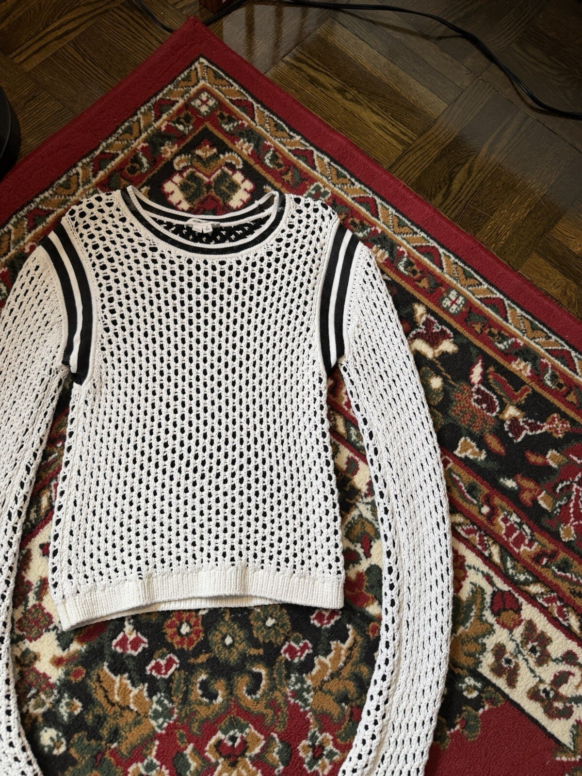 Helmut Lang Waffle Knitted Sweater Size S Unisex