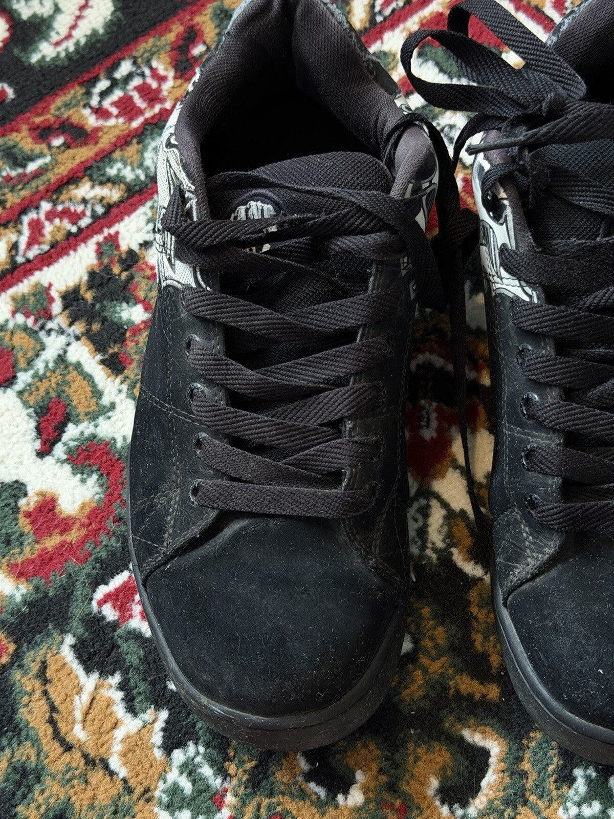 Vintage Vans Widow Chunky Skater Shoes Men’s Size 9.5 Skulls Grunge Goth Y2K