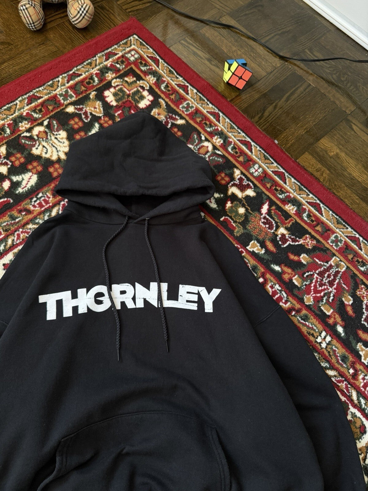 90s Thornley Double Sided Logo Hoodie Vintage Concert Tour