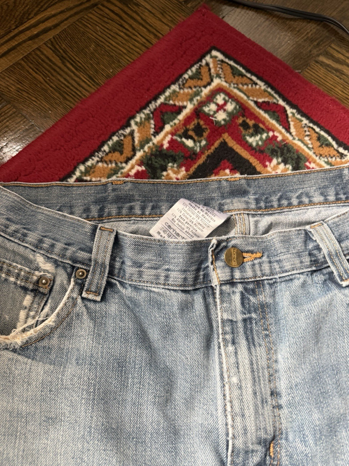 Carhartt Relaxed Fit Vintage Distressed Jeans Size 36x30 Y2K