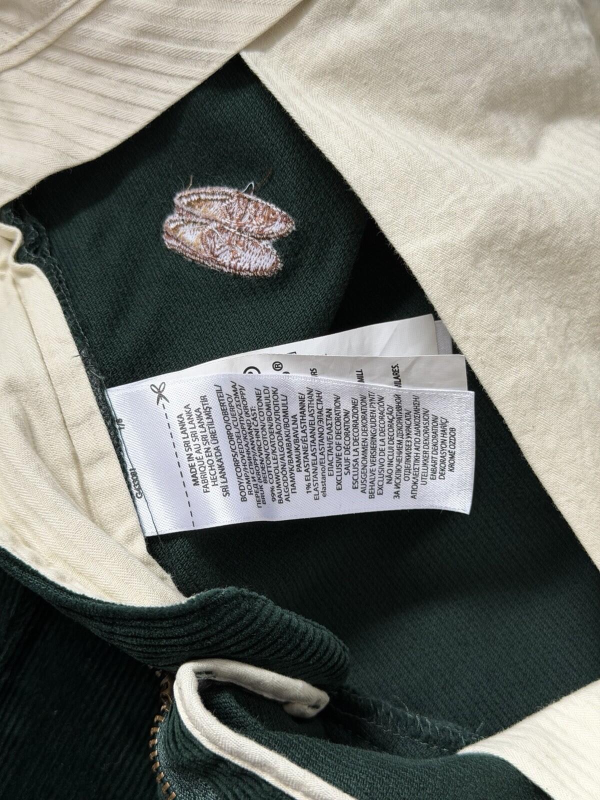 Polo Ralph Lauren Bear Slim Green Corduroy Embroidered Pants Size 30/30