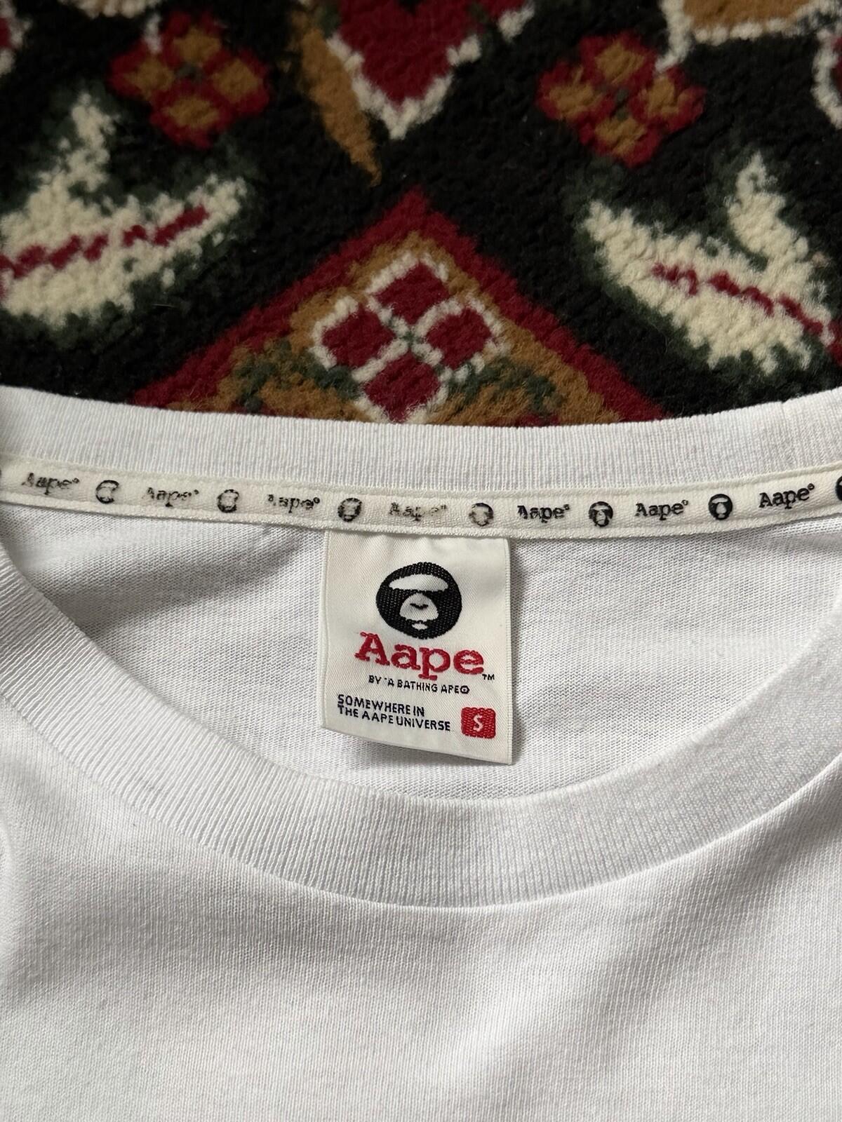 Aape By A Bathing Ape Bape Pocket Logo Head White T-Shirt Men's S