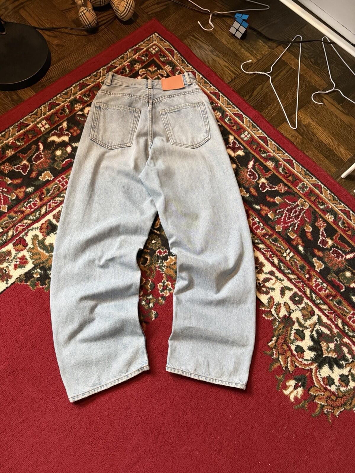 Acne Studios Relaxed Fit Jeans Mid Blue Size 25/30 Straight Leg
