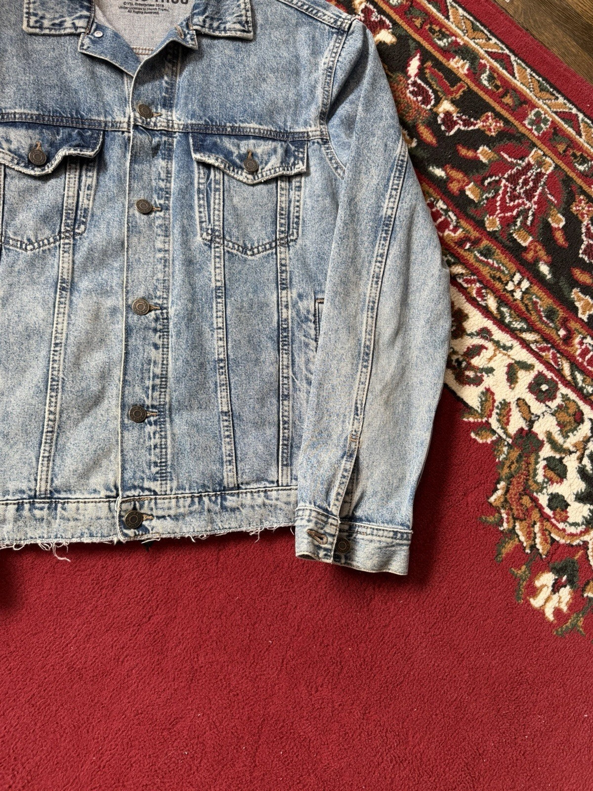Limited Release H&M Young Thug 2018 Eurpoean Tour Cherub Denim Jacket Medium