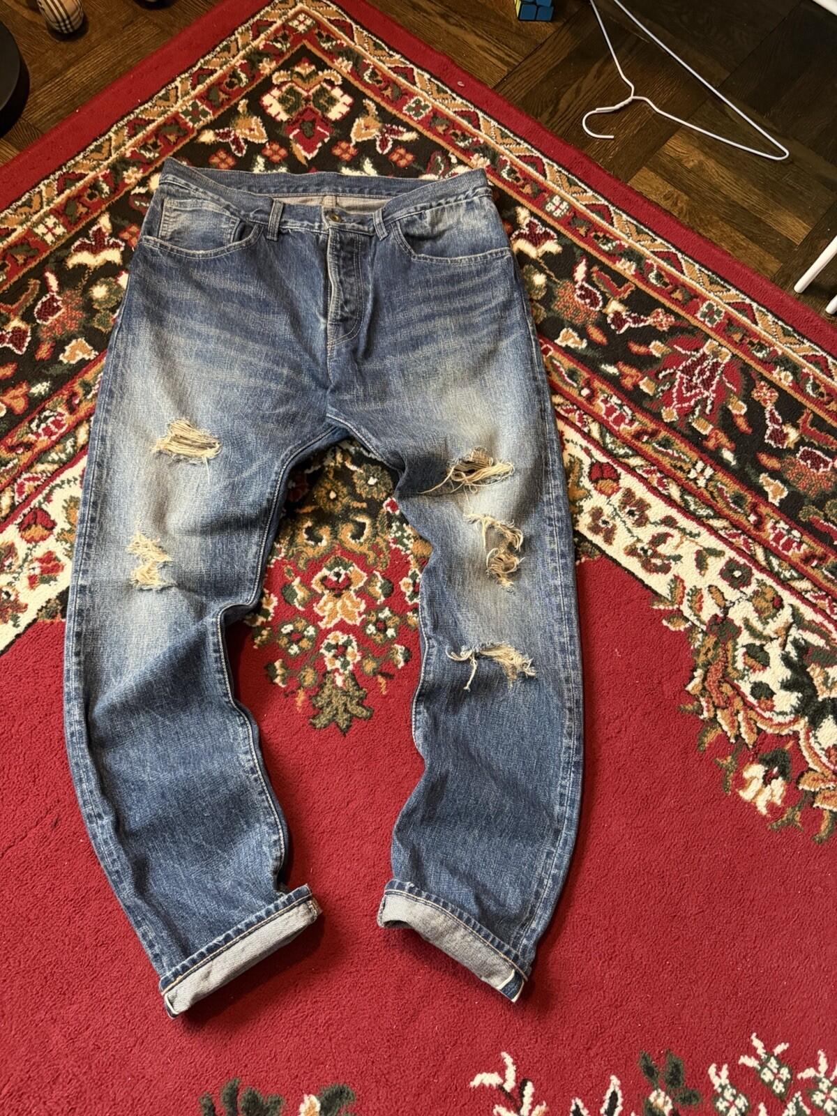 Clothsurgeon Selvedge Distressed Trashed Japanese Denim Jeans Made in Japan