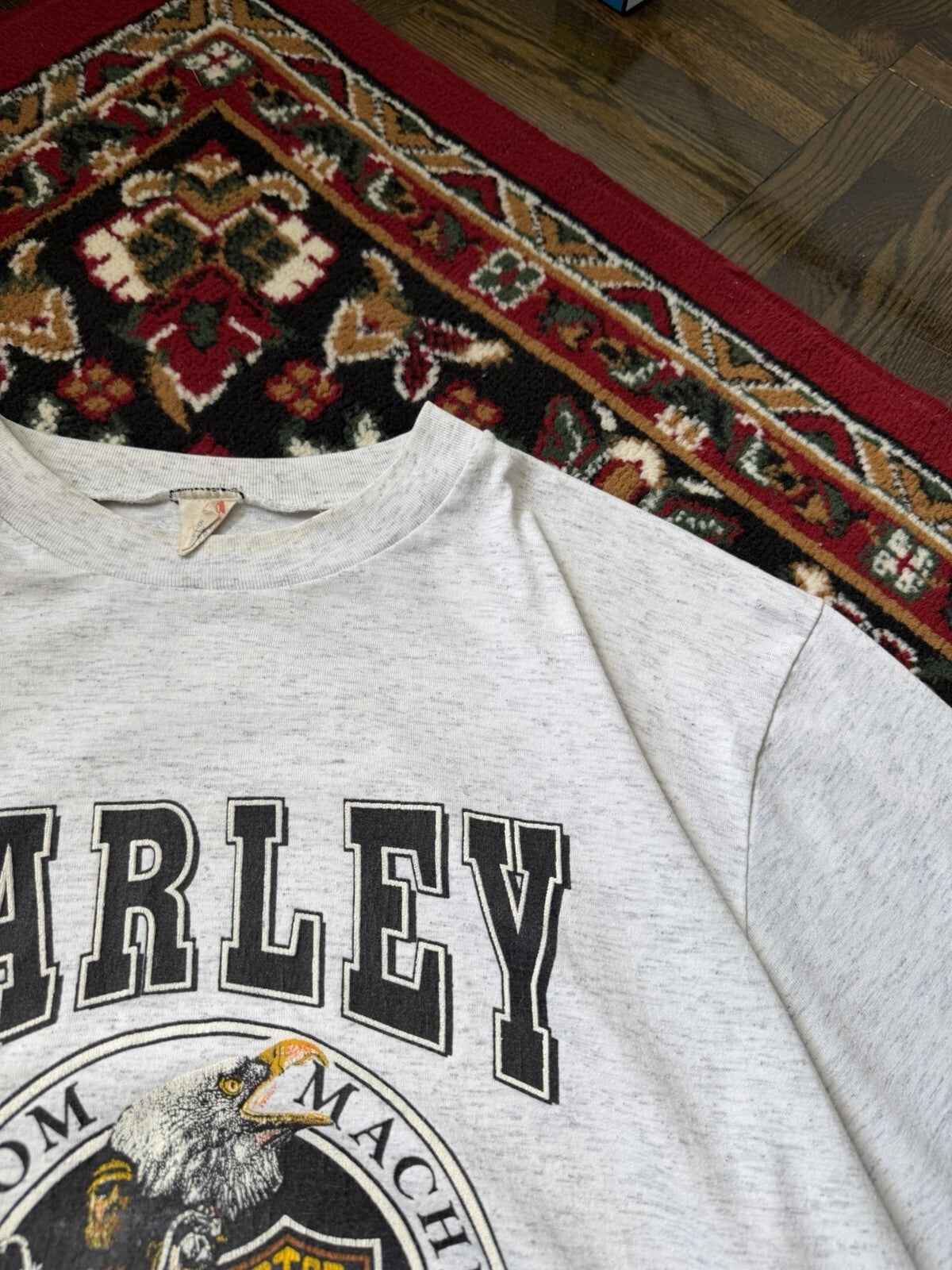 Vintage Harley Davidson Niagara Falls Canada Eagle Motorcycle Men's M Tee 90s