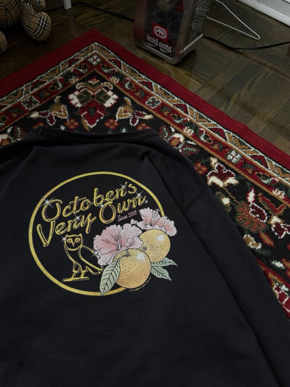 Octobers Very Own OG Solid Gold Owl Sweatshirt Drake OVO Size L