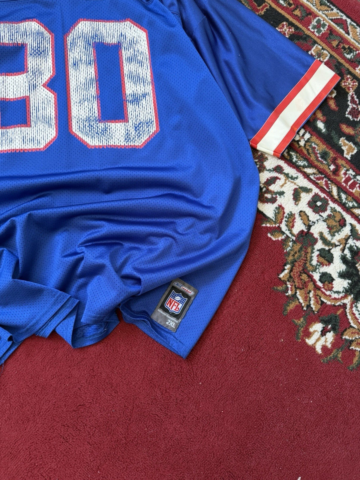 NFL Reebok Buffalo Bills Eric Moulds #80  Authentic Team Replica Jersey Men's L