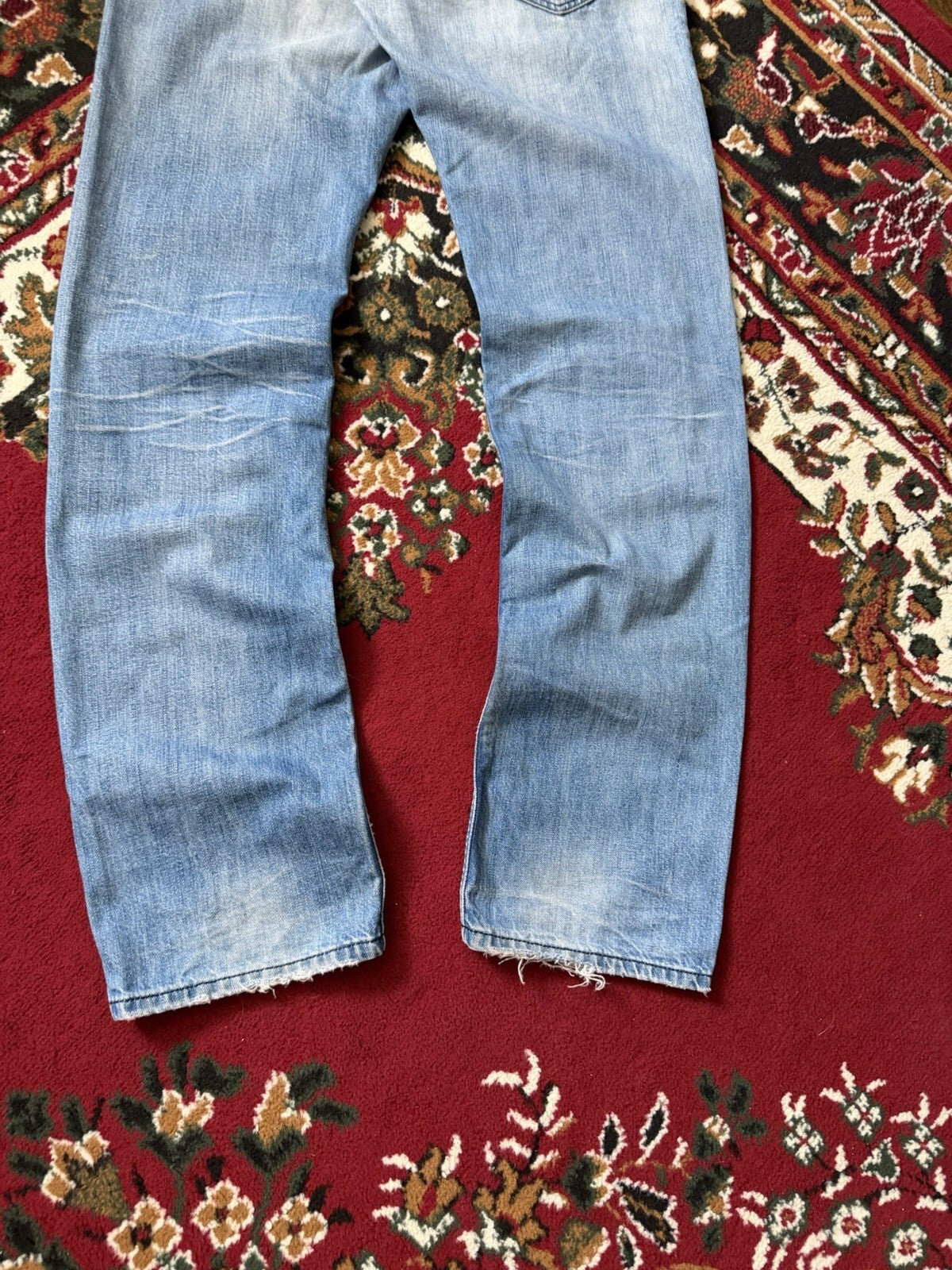 Diesel Safado Distressed Straight Blue Jeans Size 32/32 Vintage Y2K