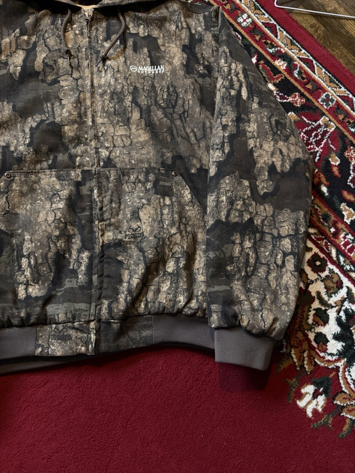 Magellan Outdoors Realtree Camo Full Zip Hooded Active Jacket Carhartt