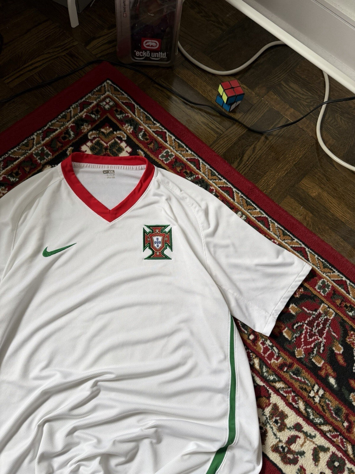 Vintage Portugal Jersey 2008 - 2010 Away Football Shirt Nike 259181-105 Mens XXL
