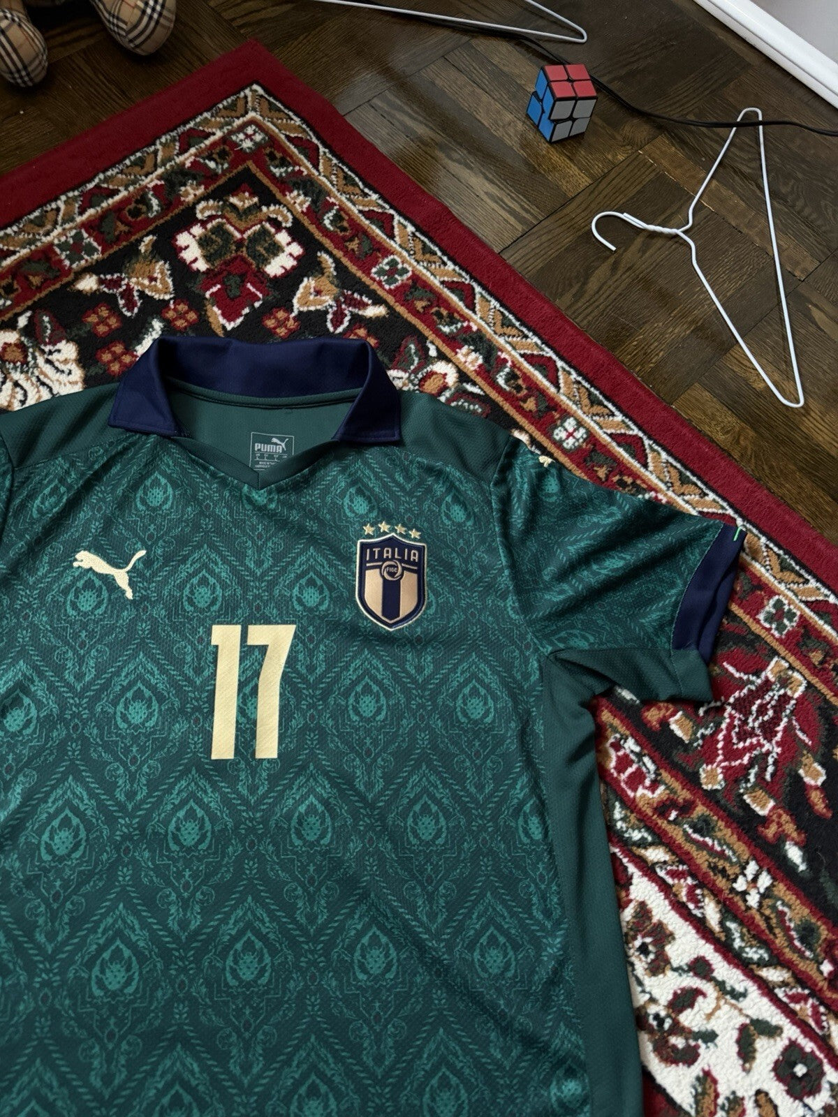 2019-20 Puma Italy Football T-Shirt Ciro Immobile #17 Size L