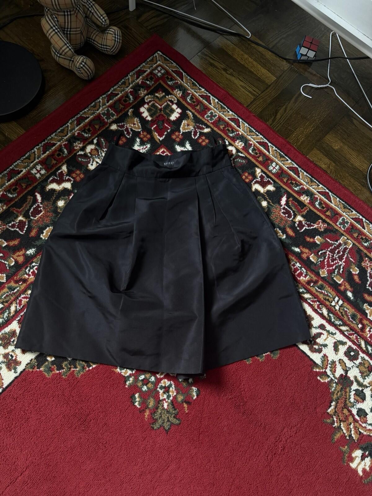 00s Gucci Seta Silk Nylon Skirt Size 42