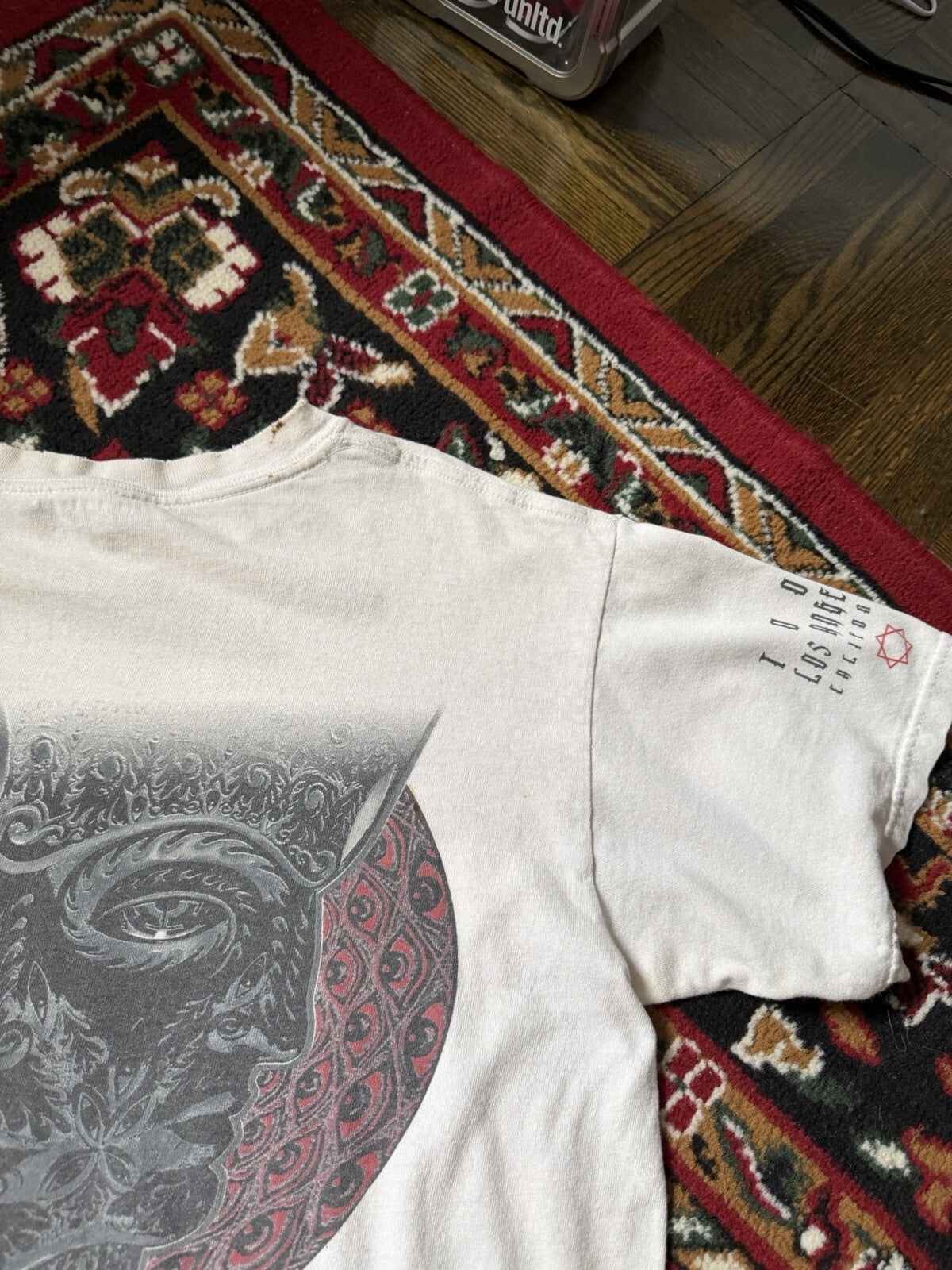 Vintage 2007 Tool 10,000 Days Tour Tee Shirt 2XL White Heavy Metal Band Grunge