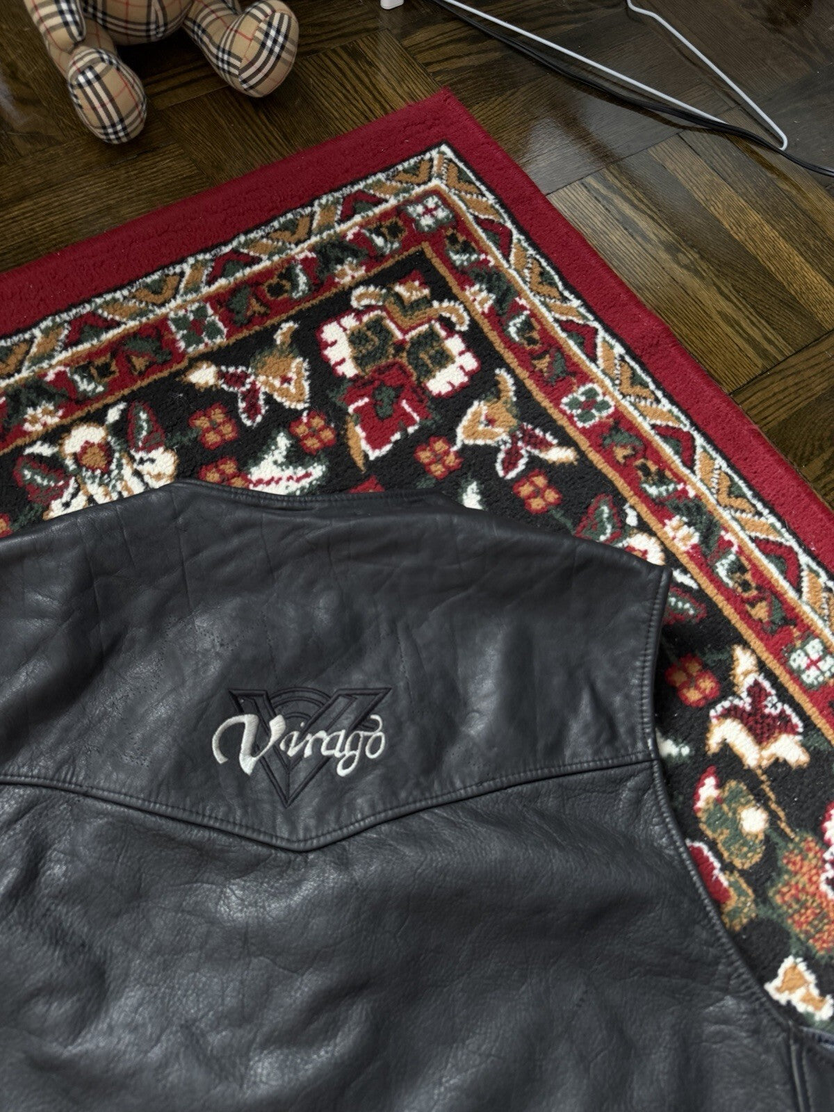 Yamaha Virago Motorcycle Vest Leather Men XXL Black Snap Lined
