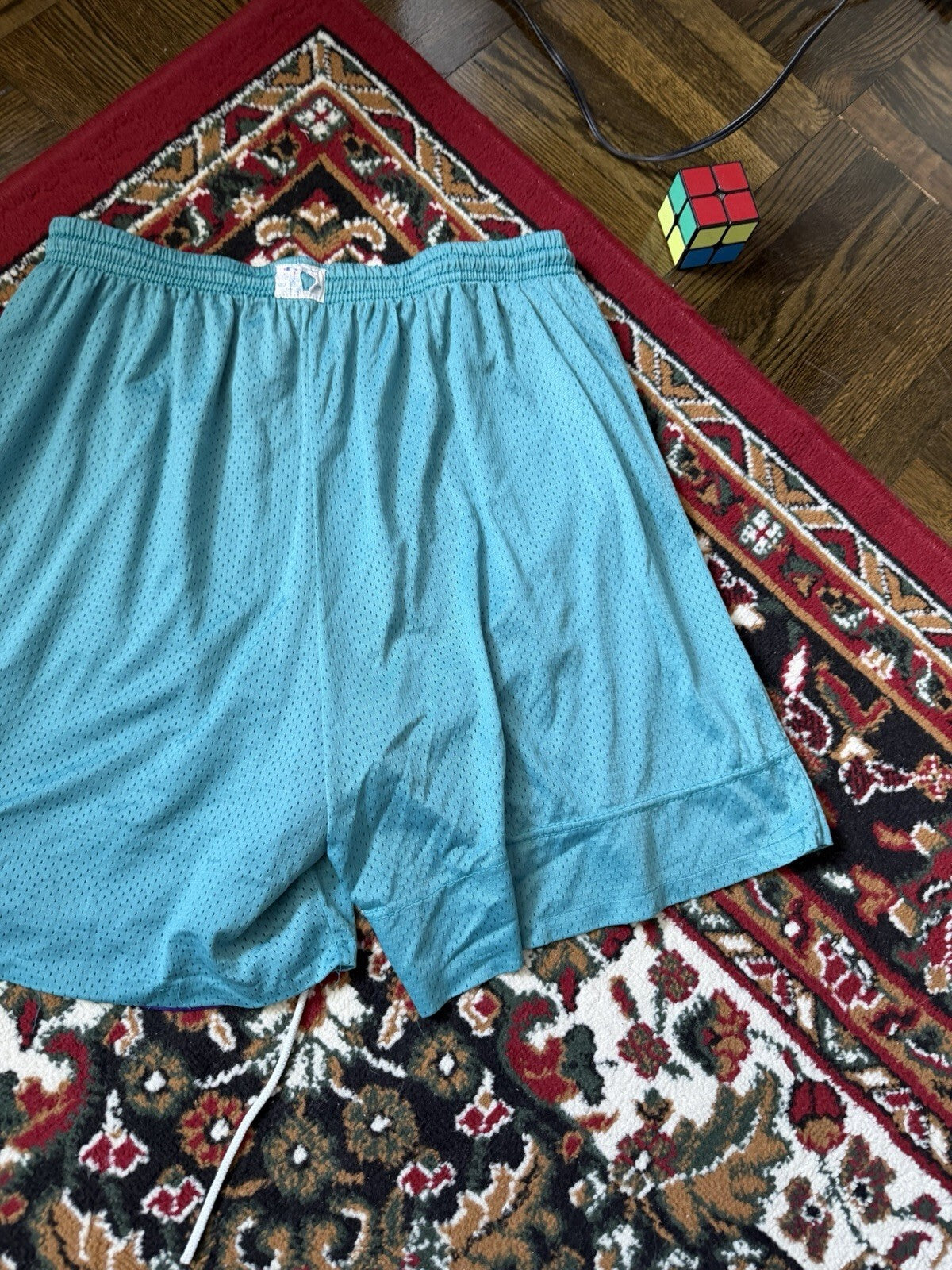 Vintage Champion 80s Reversible Basketball Shorts Purple / Green