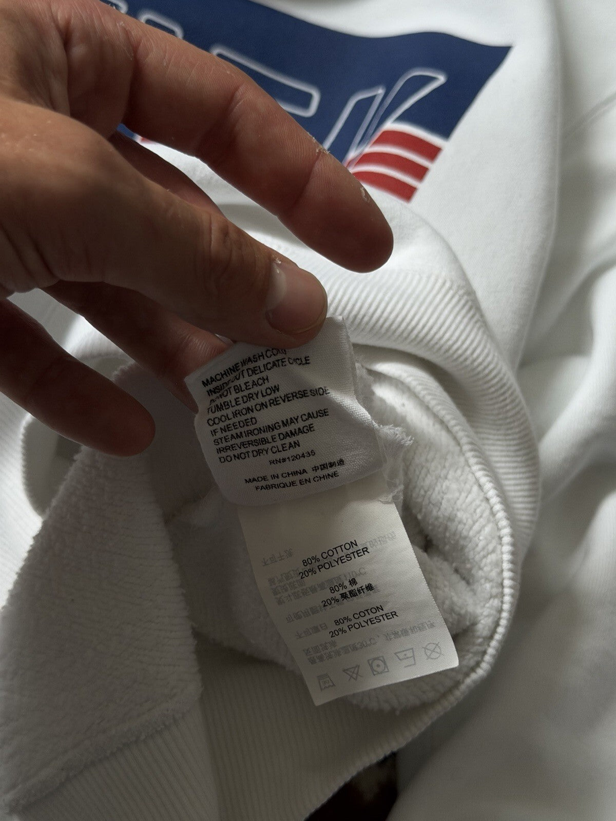 Vintage Evisu God of Prosperity Heritage White Sweatshirt Big Logo
