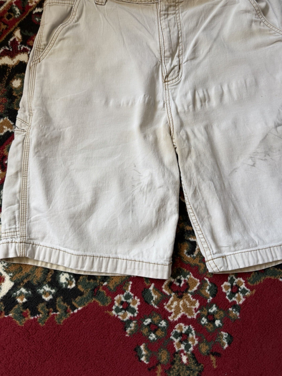 Carhartt Relaxed Fit Carpenter Baggy Shorts Men's Beige