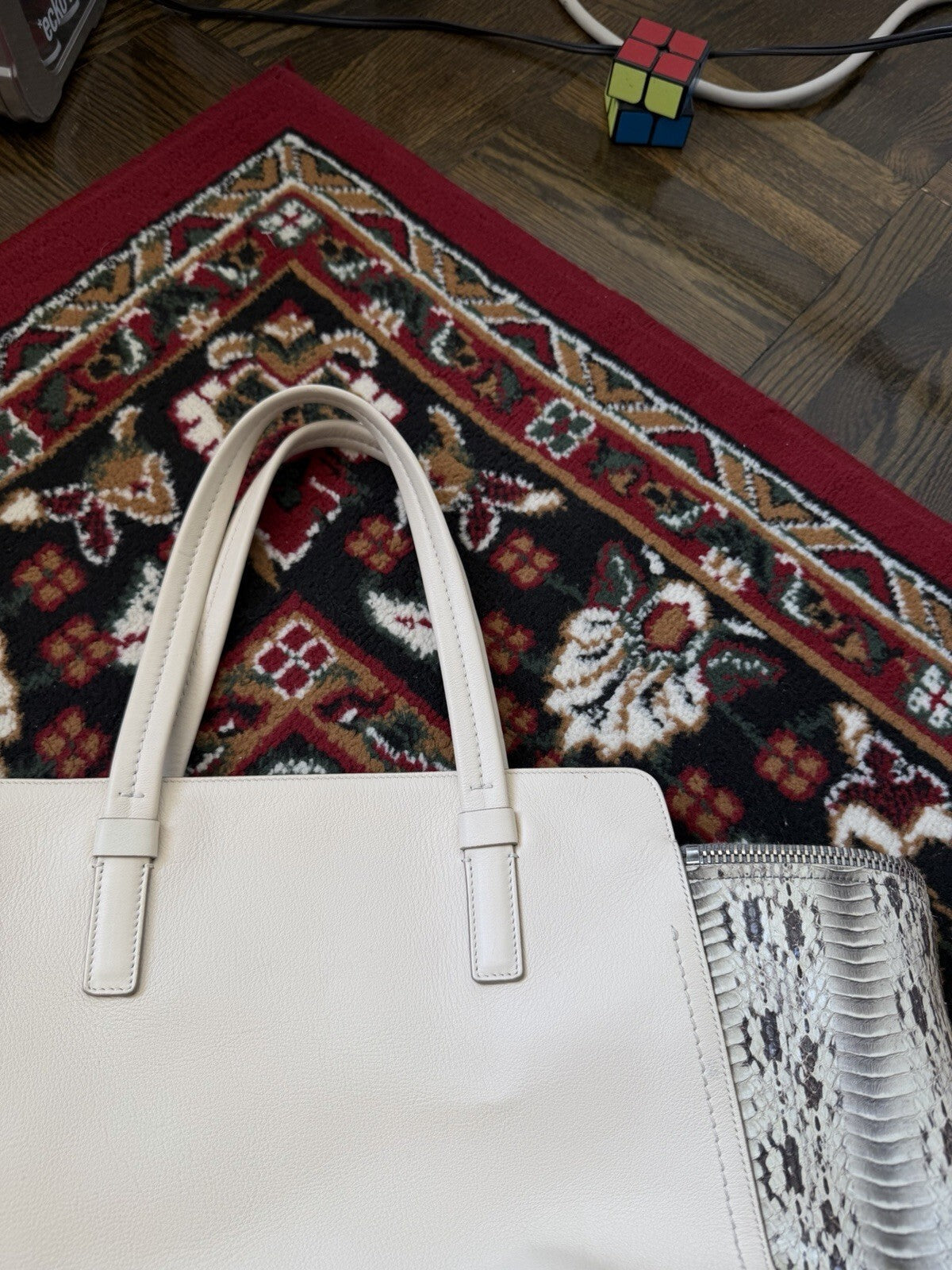 Salvatore Ferragamo Verve Exotic Multicolor Runway Tote Bag Rare