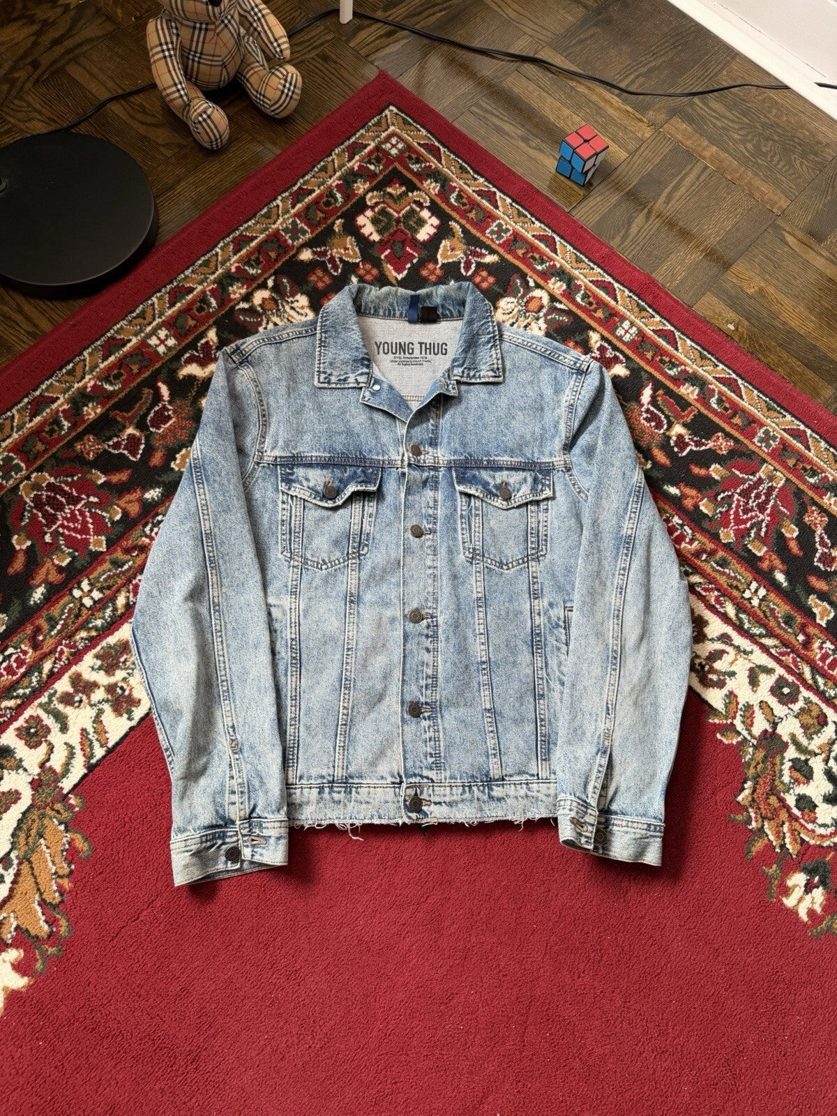 Limited Release H&M Young Thug 2018 Eurpoean Tour Cherub Denim Jacket Medium