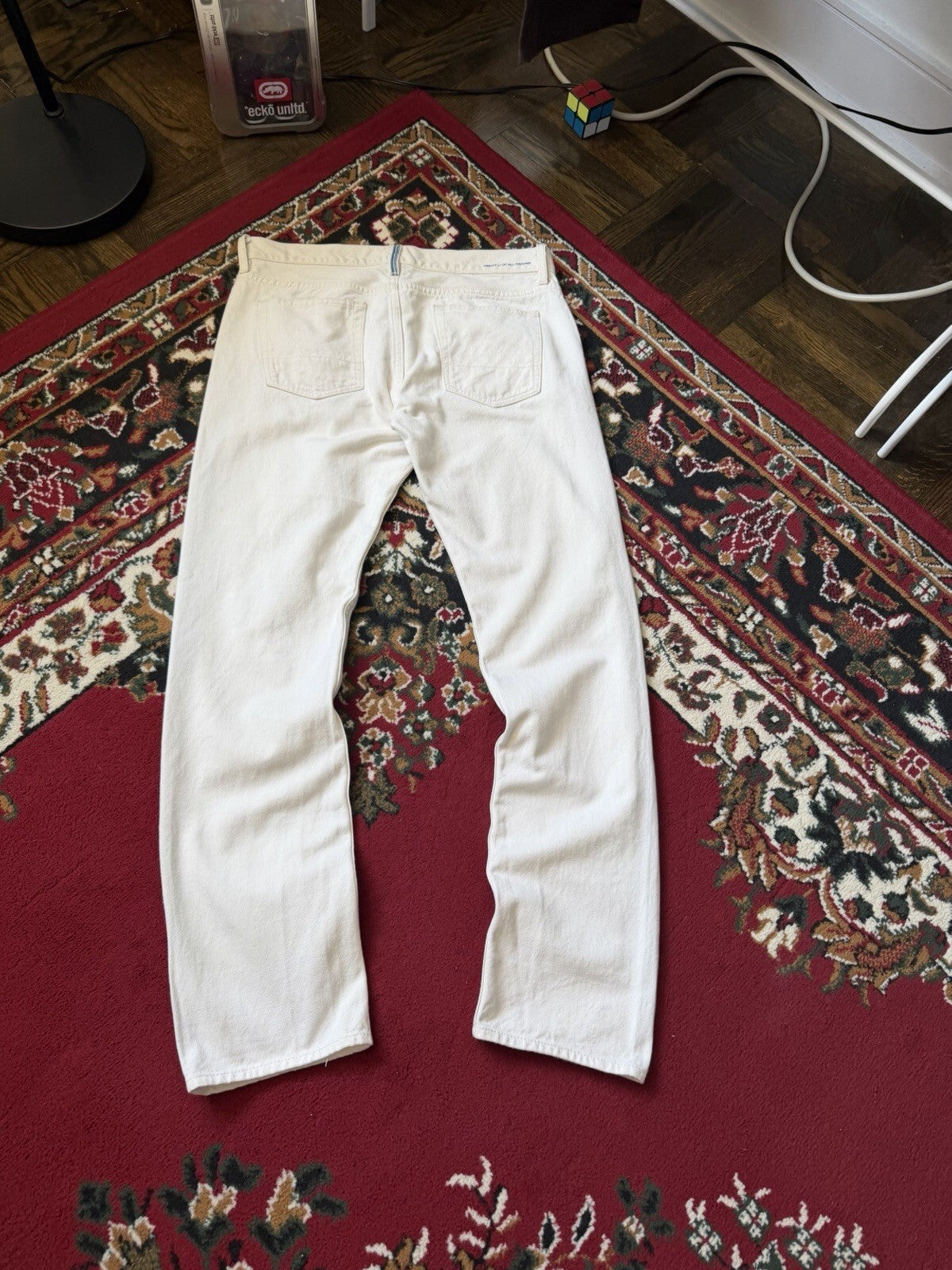 Industry of All Nations Jeans Mens 34 Straight Leg Hand-Loomed Selvedge Denim