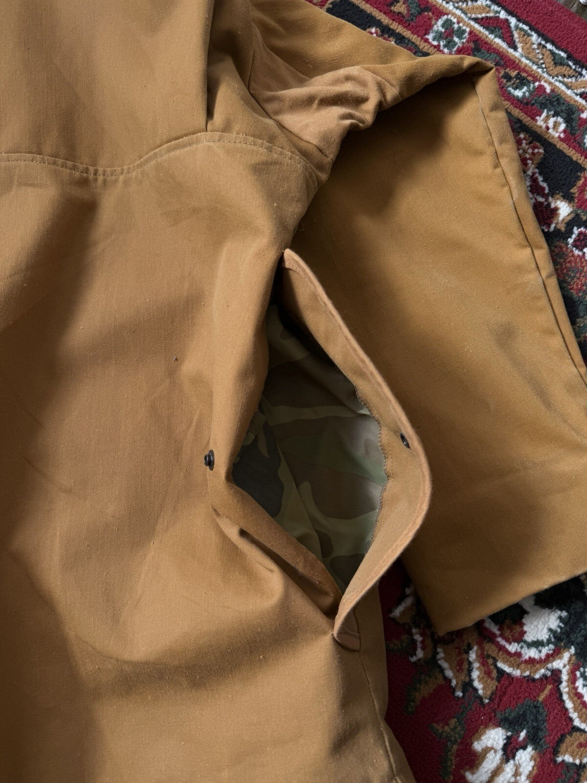 Vintage Ideal 1977 Fishing Jacket Outdoor Hunting Large Made In USA 70s 80s 90s