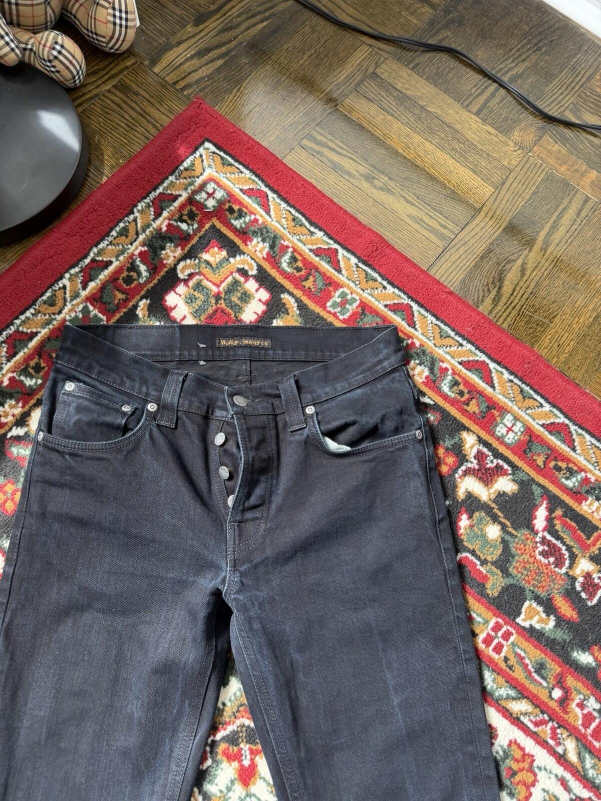 Nudie Grim Tim Organic Black Ring Classic Jeans Size M W31 / L30