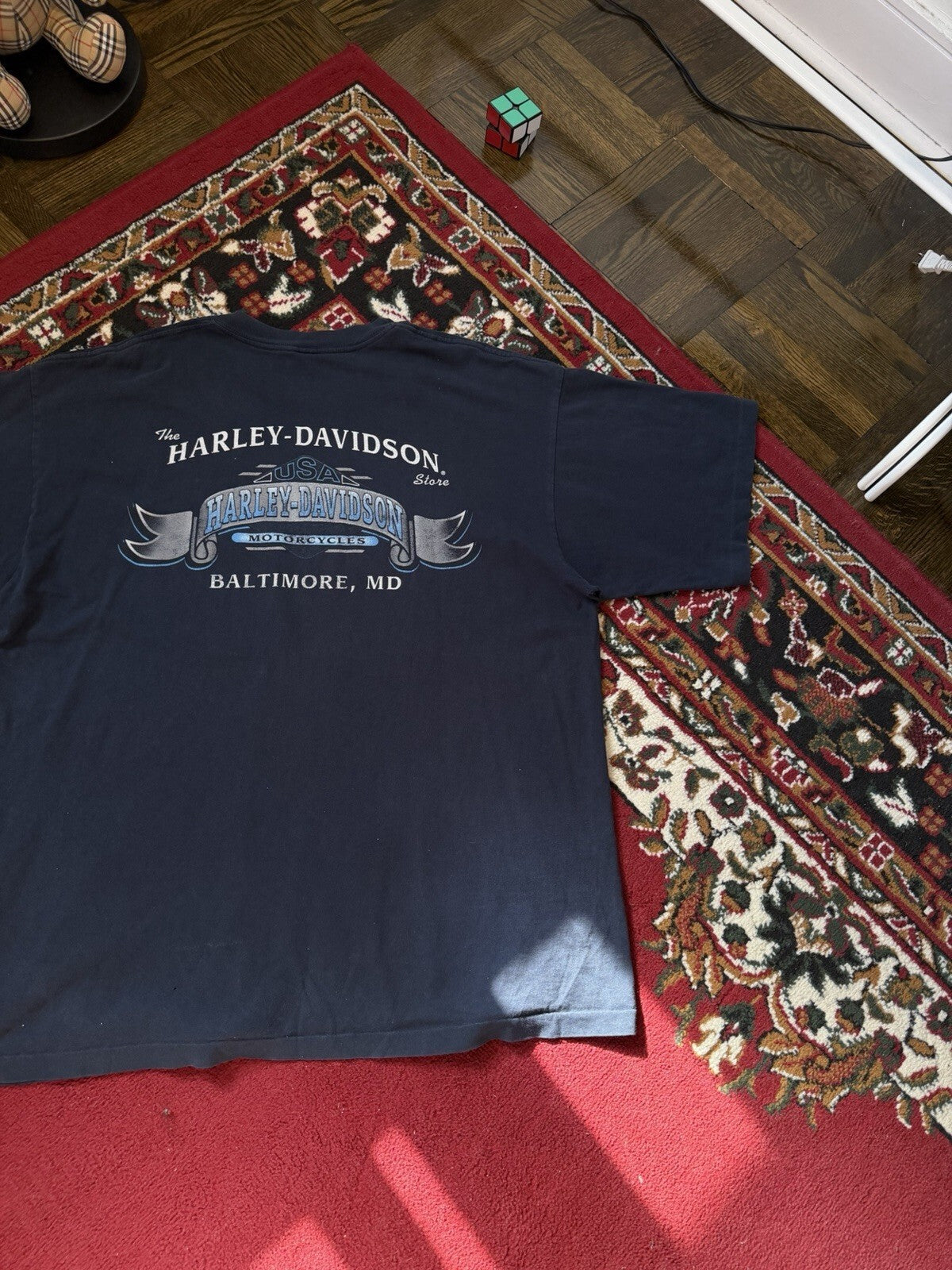 Harley Davidson Lightning Pocket Logo Single Stitch Tee