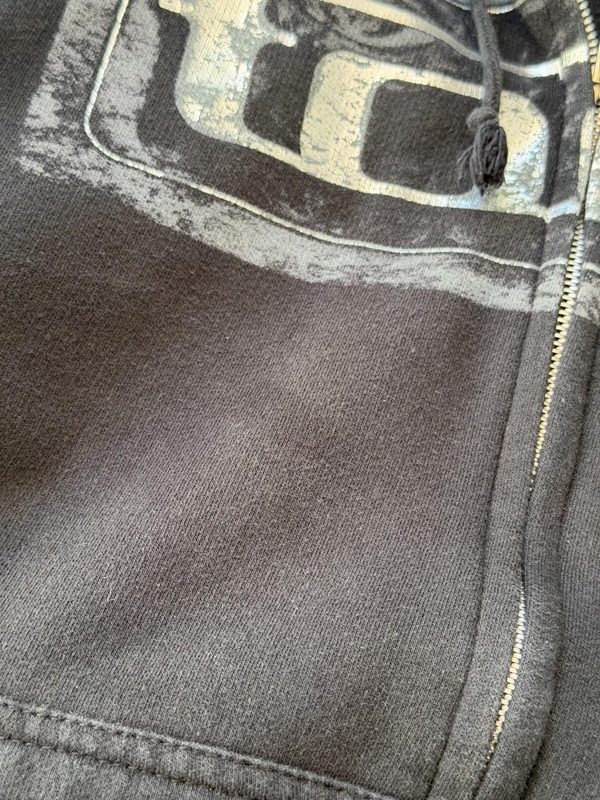 RARE Vtg TOOL Hoodie Men’s XL 2005 Metallic Reflective Block Logo Full Zip