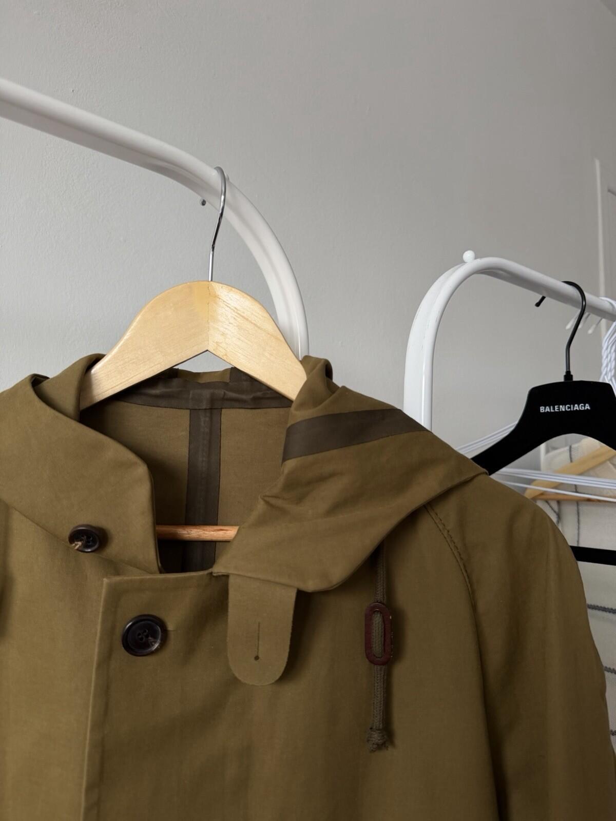 Comme des Garcons X Sealup Olive Membrane Parka / Raincoat Jacket Size M