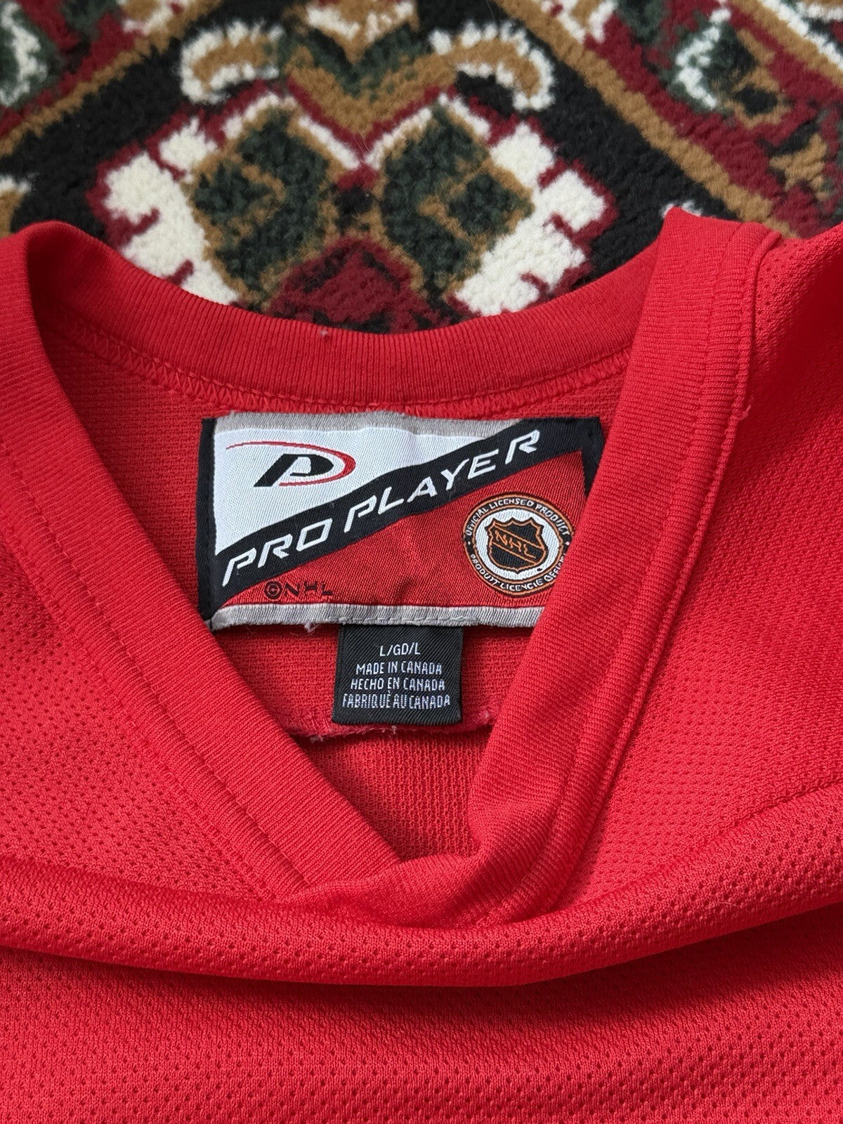 New Jersey Devils Pro Player Red Jersey Size L NHL Hockey