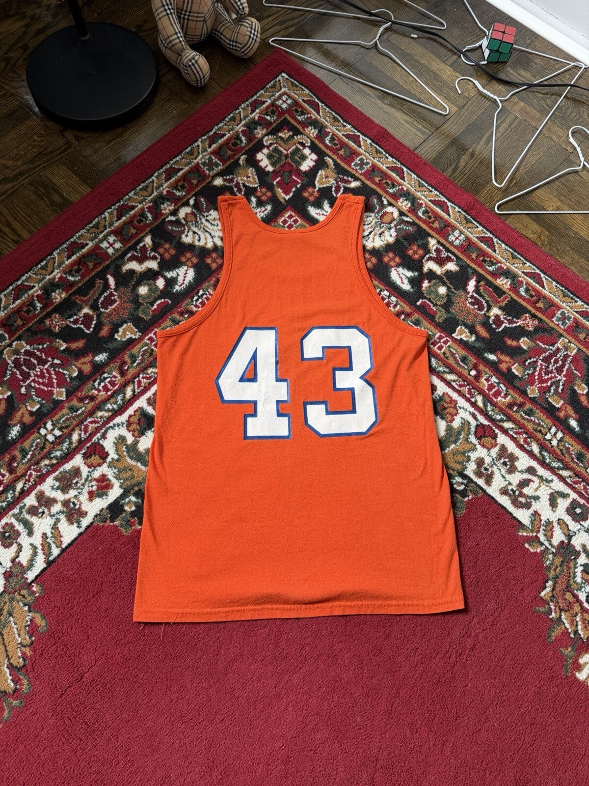 80s Cleveland Cavaliers Brad Daugherty #43 Jersey M CAVS Sand Knit NBA USA