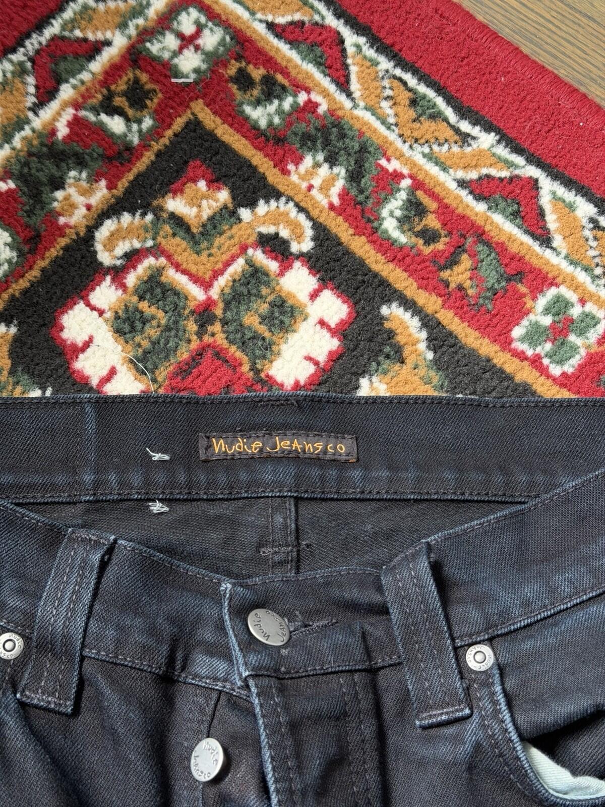 Nudie Grim Tim Organic Black Ring Classic Jeans Size M W31 / L30