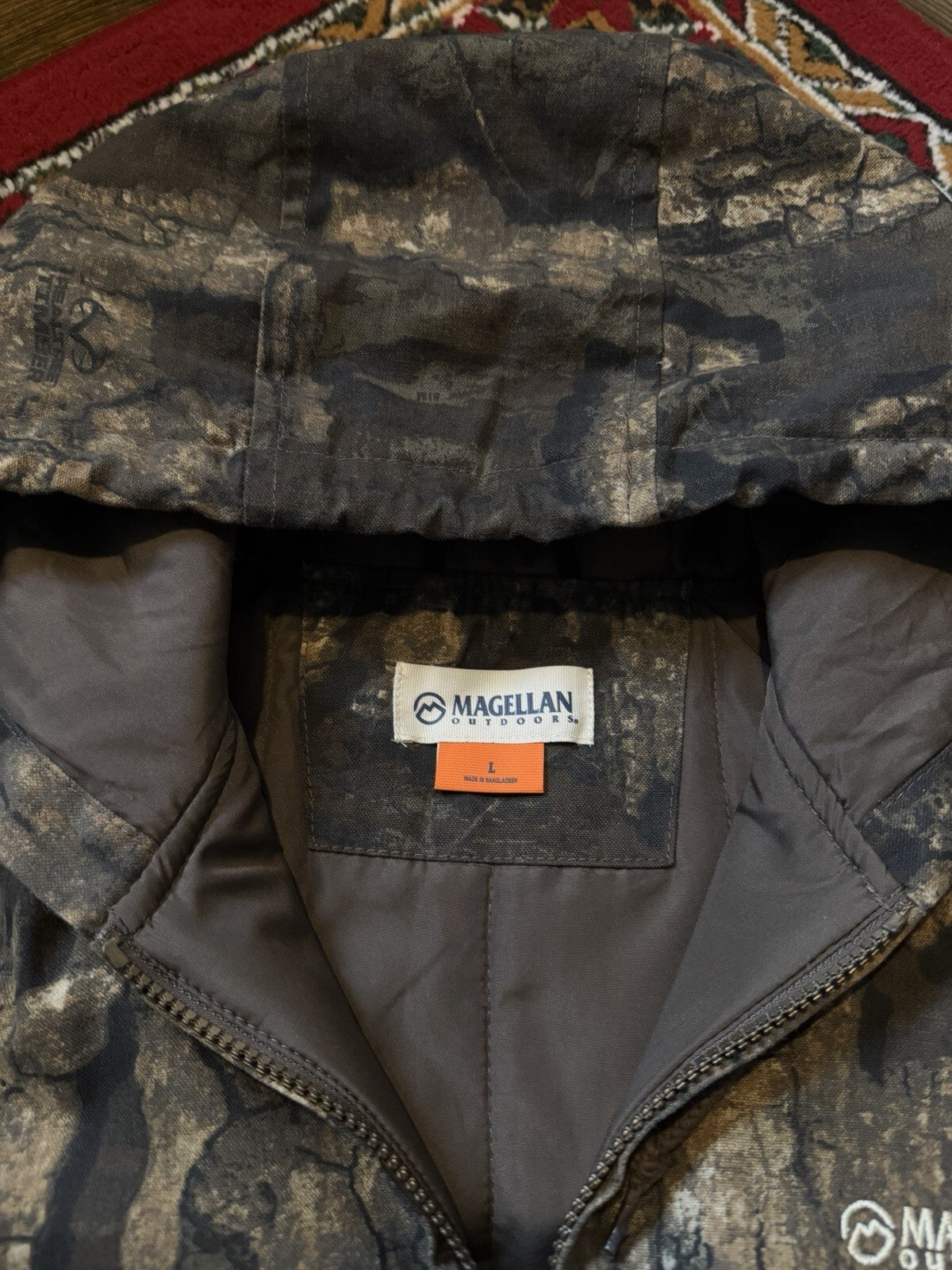 Magellan Outdoors Realtree Camo Full Zip Hooded Active Jacket Carhartt