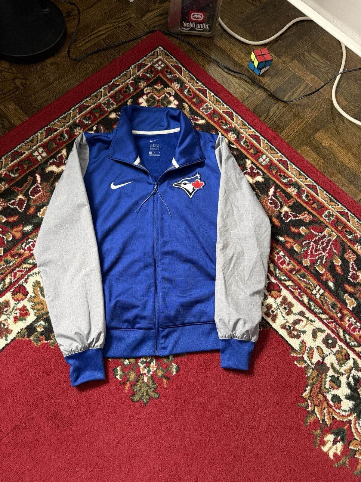 Nike x Toronto Blue Jays Track Jacket Women’s M Blue Gray MLB Full Zip