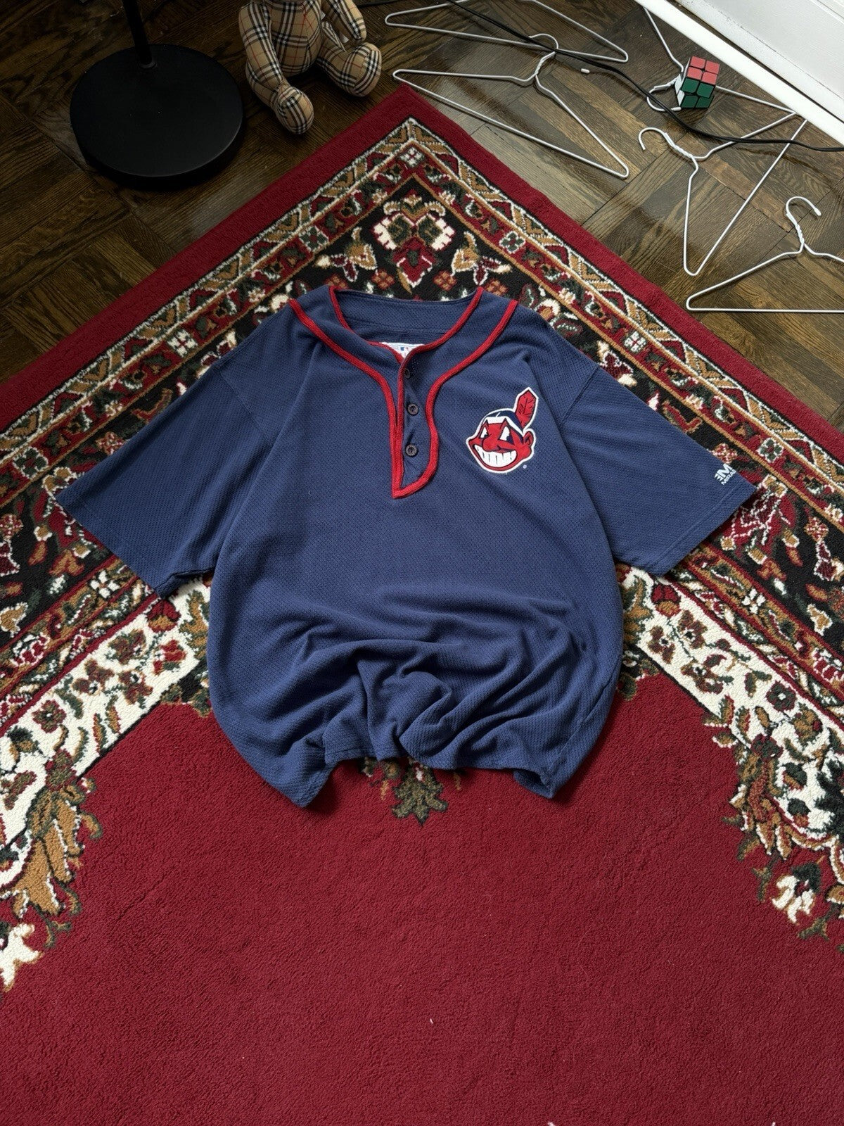 Vintage Mirage Cleveland Indians Jersey Shirt Chief Wahoo MLB Sz XL