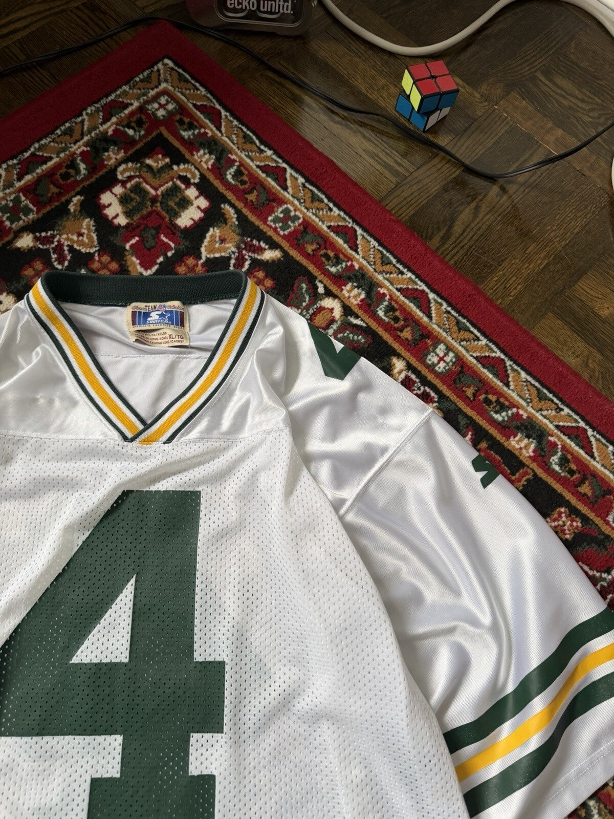 Green Bay Packers Brett Favre Vintage Starter NFL Jersey Size XL White