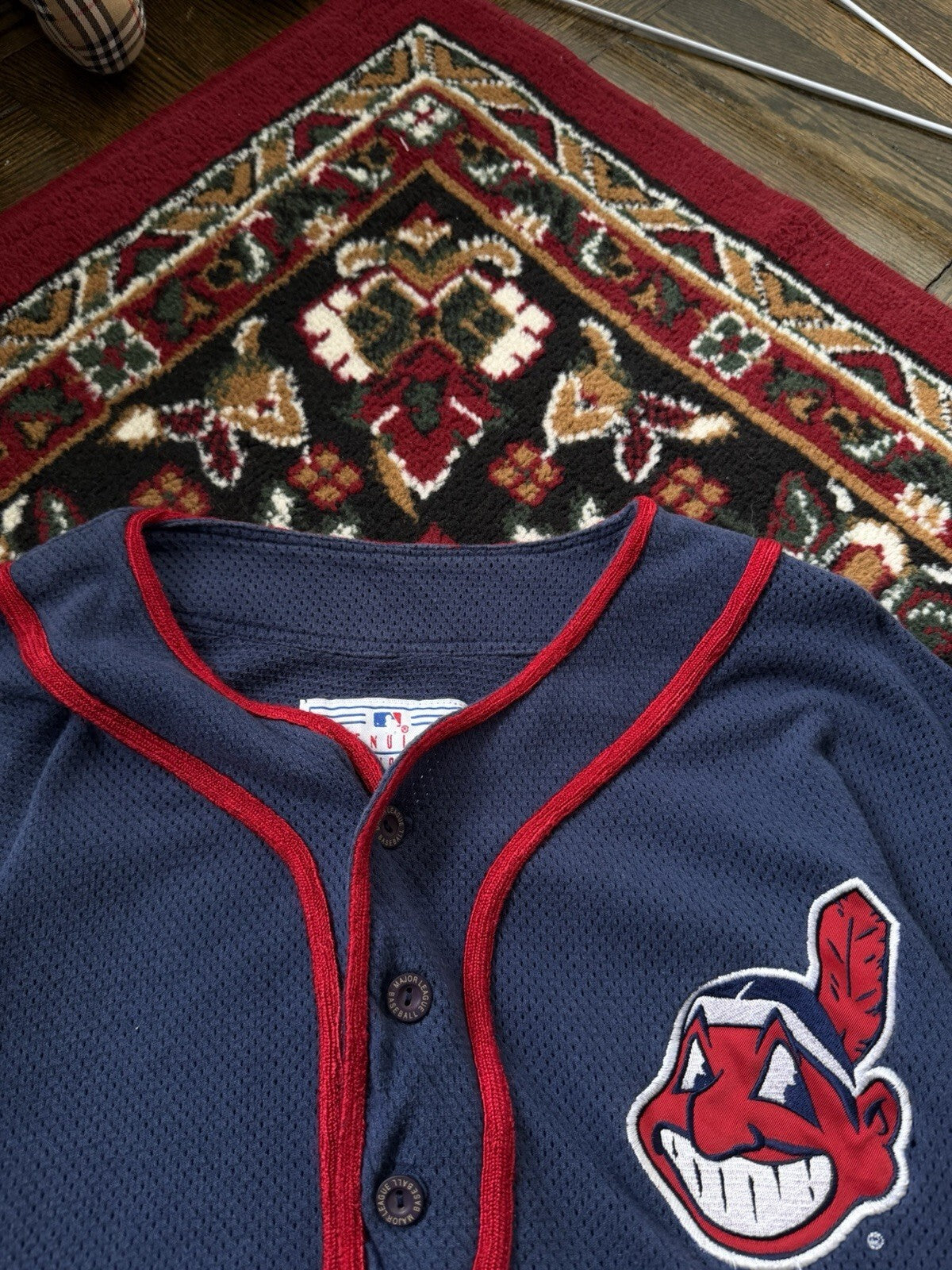 Vintage Mirage Cleveland Indians Jersey Shirt Chief Wahoo MLB Sz XL