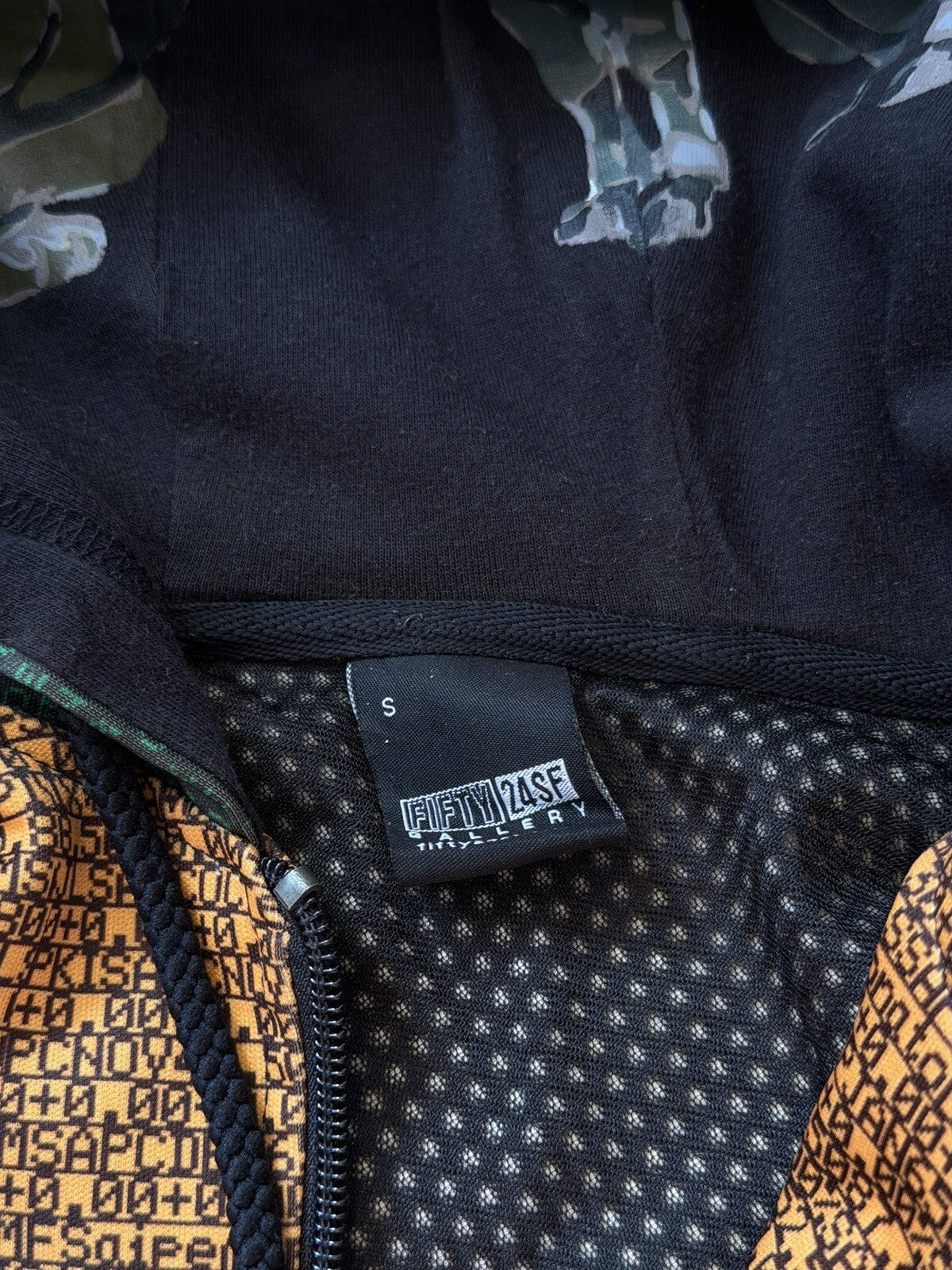 Fifty24SF Gallery Hacker Code All Over Print Zip Hoodie Size S