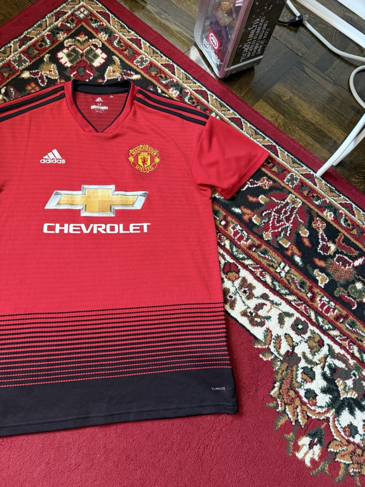 Manchester United Adidas 2018 - 2019 Home Football Jersey Soccer Shirt Authentic