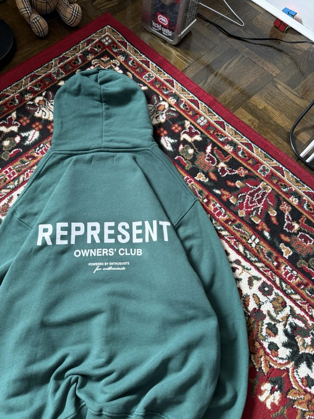 Represent Blanks Owners' Club Green Hoodie Size XL