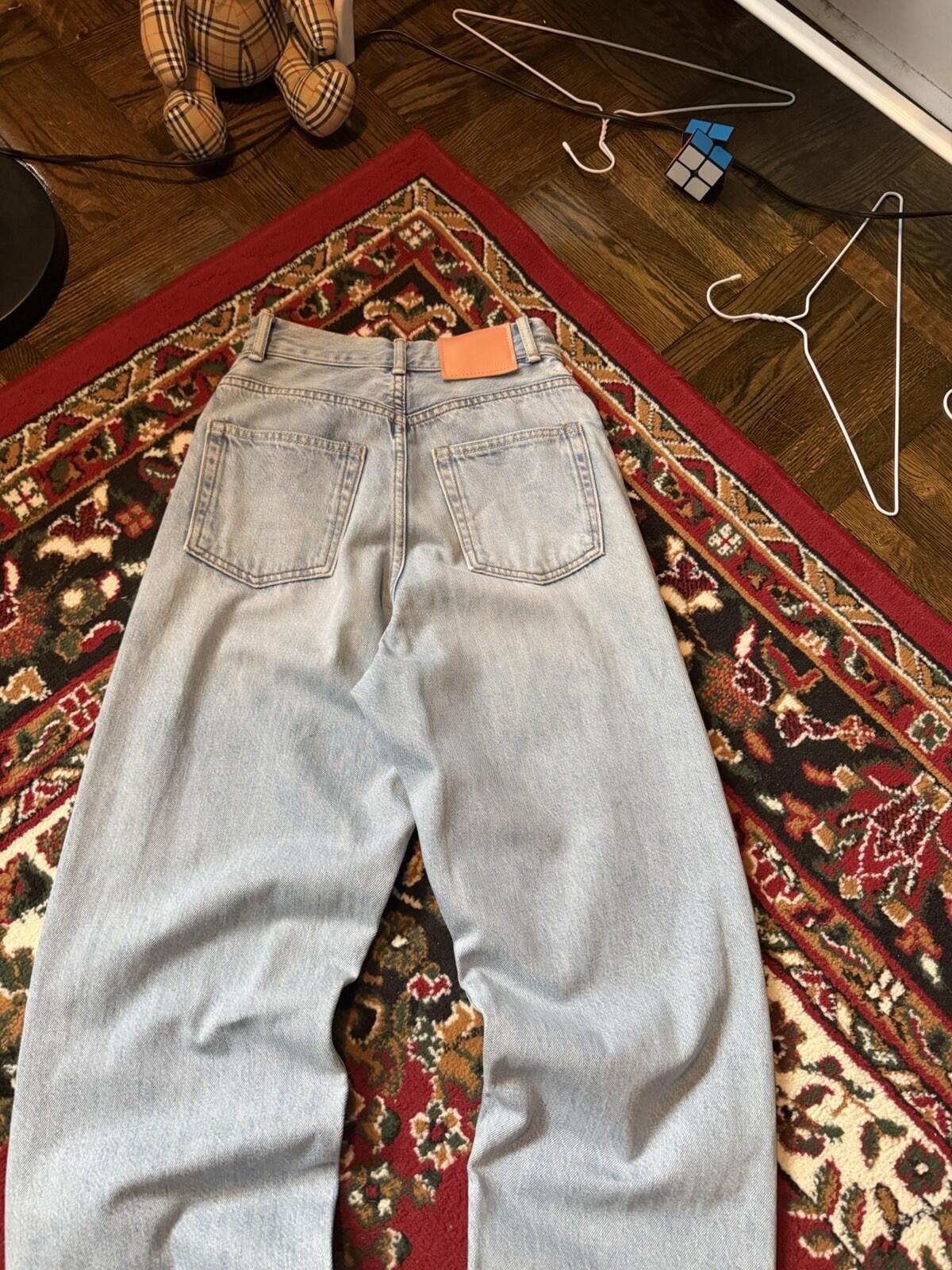 Acne Studios Relaxed Fit Jeans Mid Blue Size 25/30 Straight Leg