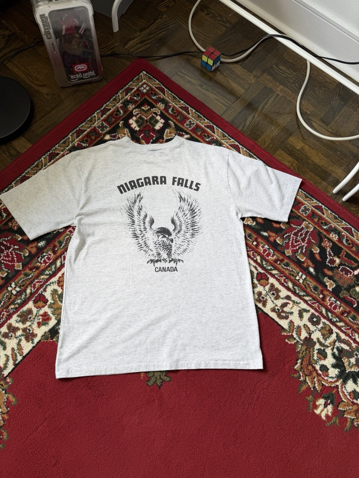 Vintage Harley Davidson Niagara Falls Canada Eagle Motorcycle Men's M Tee 90s