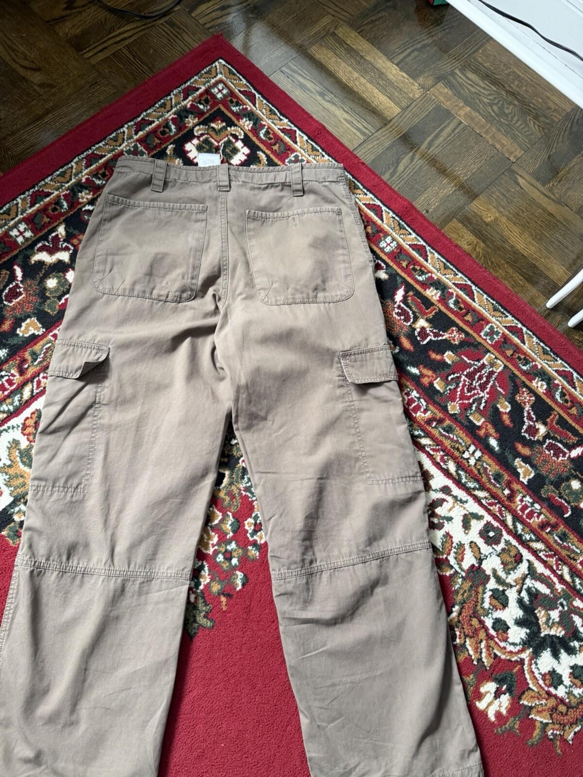 Vintage Nike Y2K Cargo Baggy Pants Olive Green Size S 00s