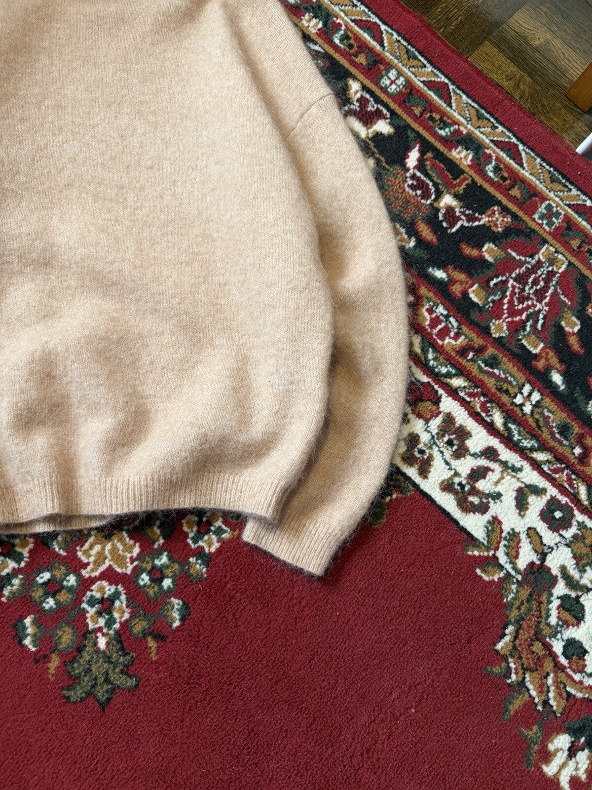 Acne Studios Dramatic Moh Baby Pink Mohair/Wool Sweater