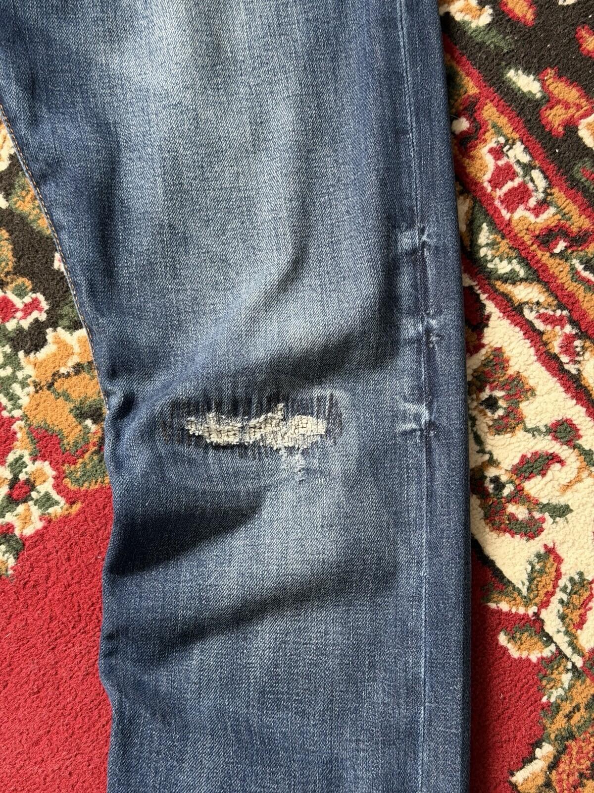 Ralph Lauren Polo Sashiko Repaired Patchwork Jeans Blue Size 34/32 Denim Pants
