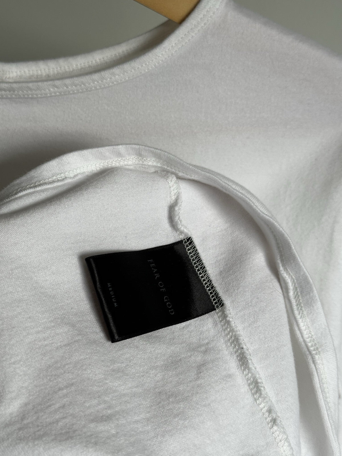Fear of God Fourth Collection White Long Sleeve T Shirt Size M
